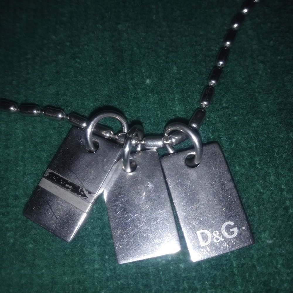 Dolce and Gabana dog tags